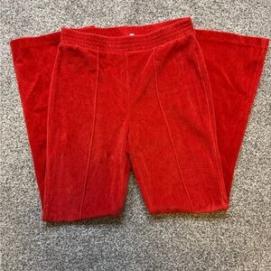 Aerie Red Flare Pants